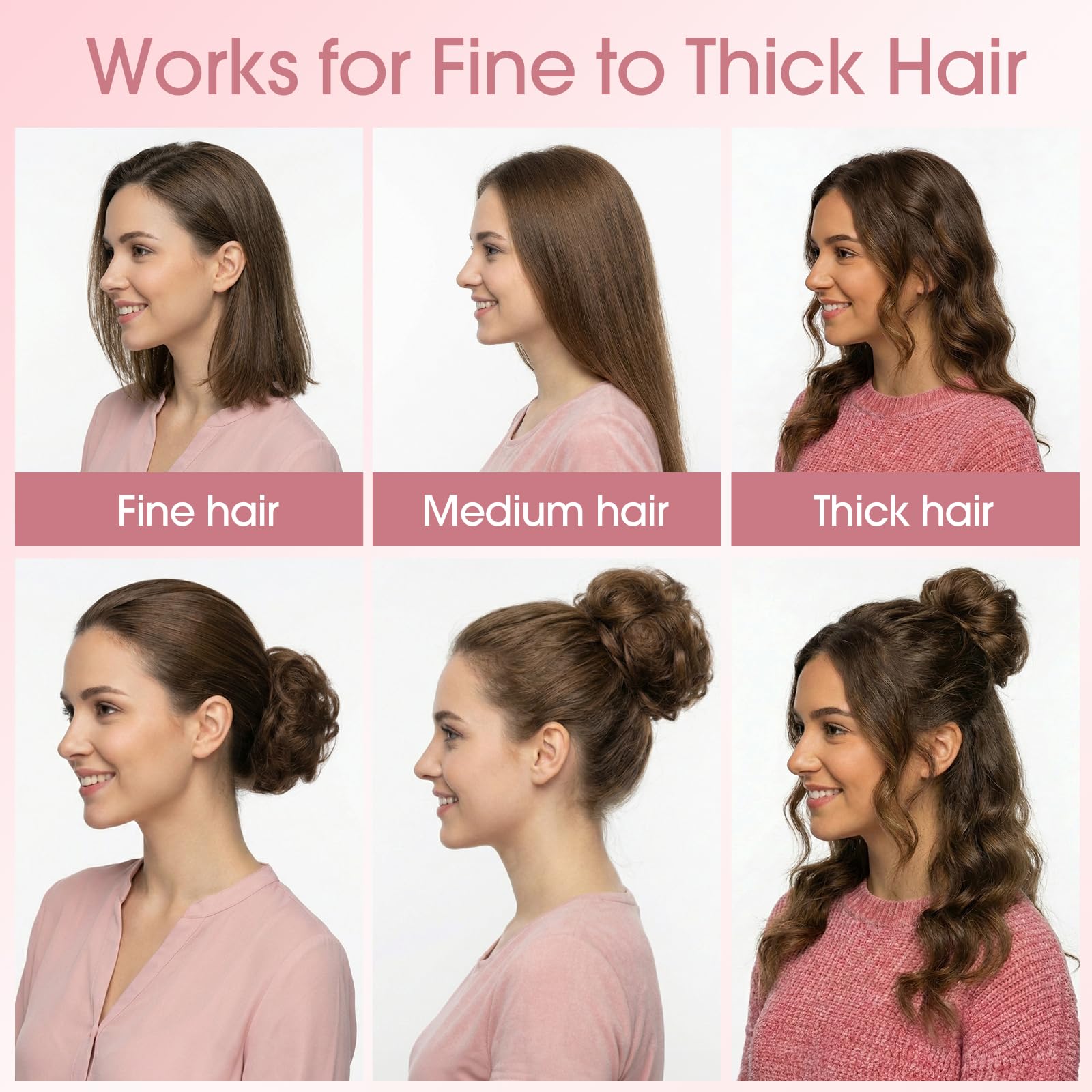 S-noilite Chignon Clip-in Capelli Umani con Ricci Naturali, Leggero e Voluminoso, Design a Clip Invisibile, Effetto Chignon da Salone per Ogni Giorno/Sposa/Festa, Nero Naturale #1B