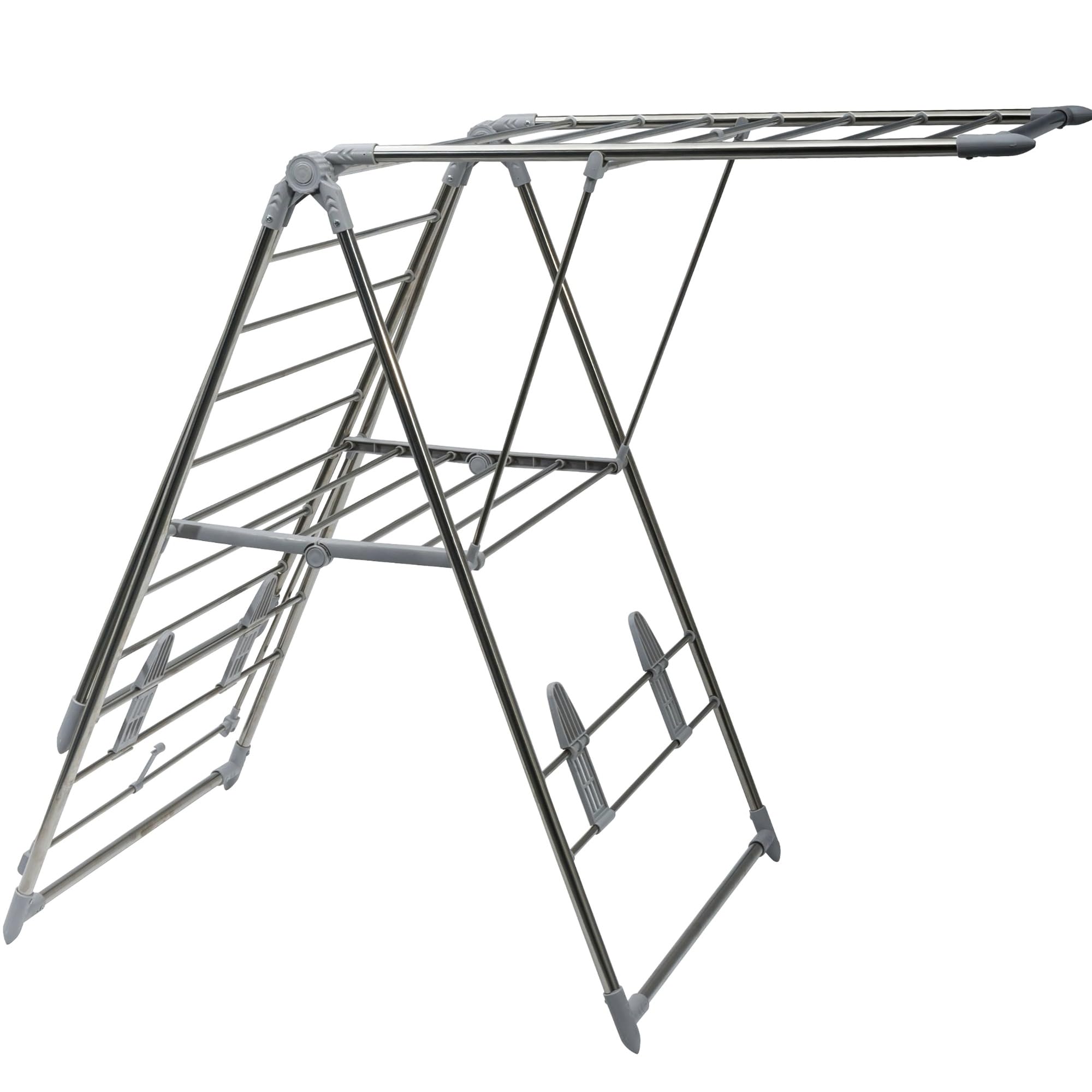 WERKA PRO Séchoir à Linge Pliable Inox Intérieur et Extérieur 18 Mètres
