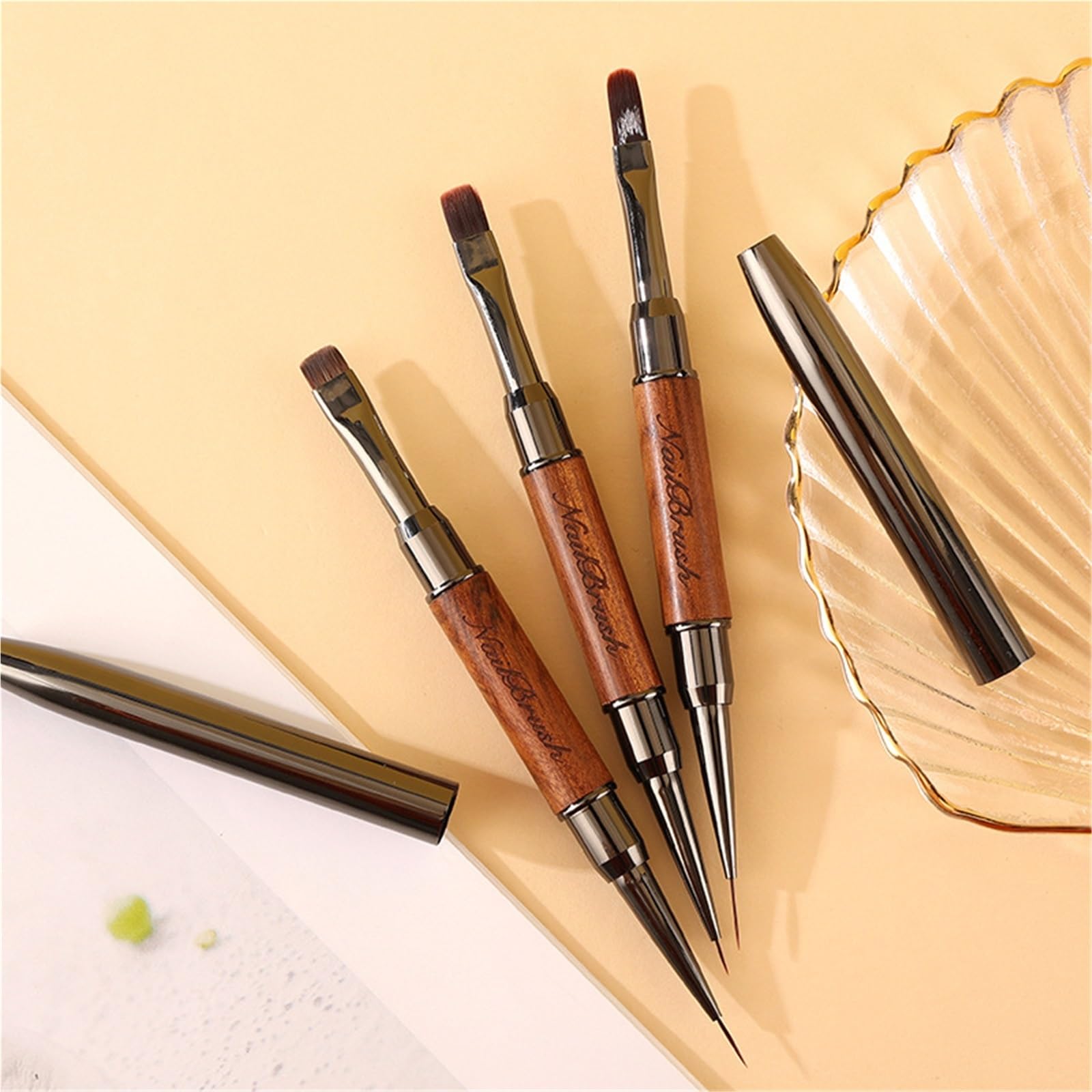 Pinceau Ongle Pinceau for ongles, gel photothérapie, eyeliner, peinture artistique, pinceaux de manucure