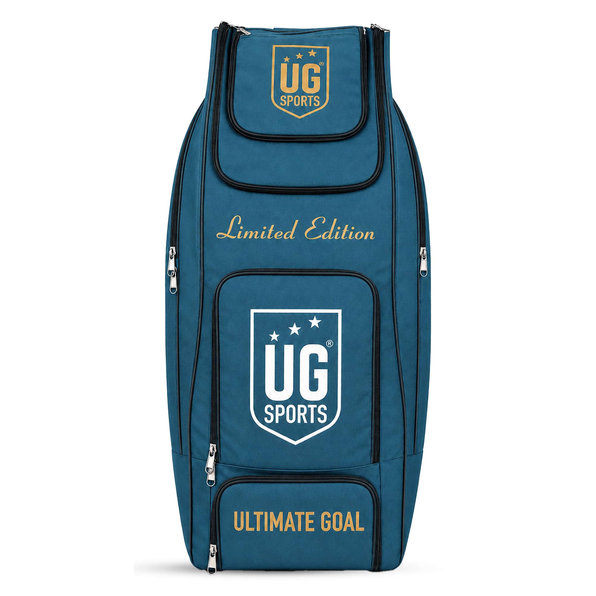 Ultimate Goal Limited Edition Extra Large XXXL Cricket Kit Bag with Tractor Wheels | Polyester Gear Backpack Ample Storage | Multiple Compartments for Bats, Pads, Gloves & Accessories (Teal Green)-image-23