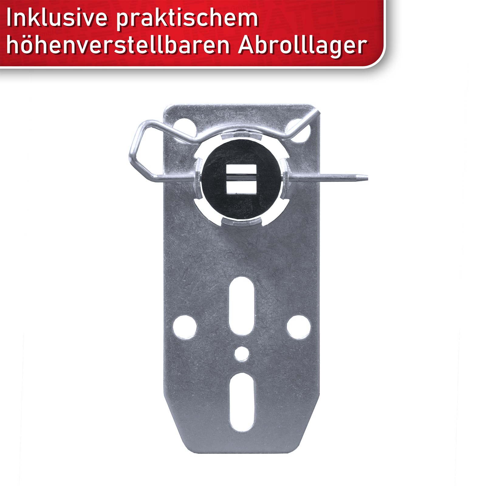 INOVATEC Rollladenmotor Set INO-M 20 Nm, 45 kg Zugkraft, 60 mm 8-Kant Welle inkl. höhenverstellbarem Abrolllager