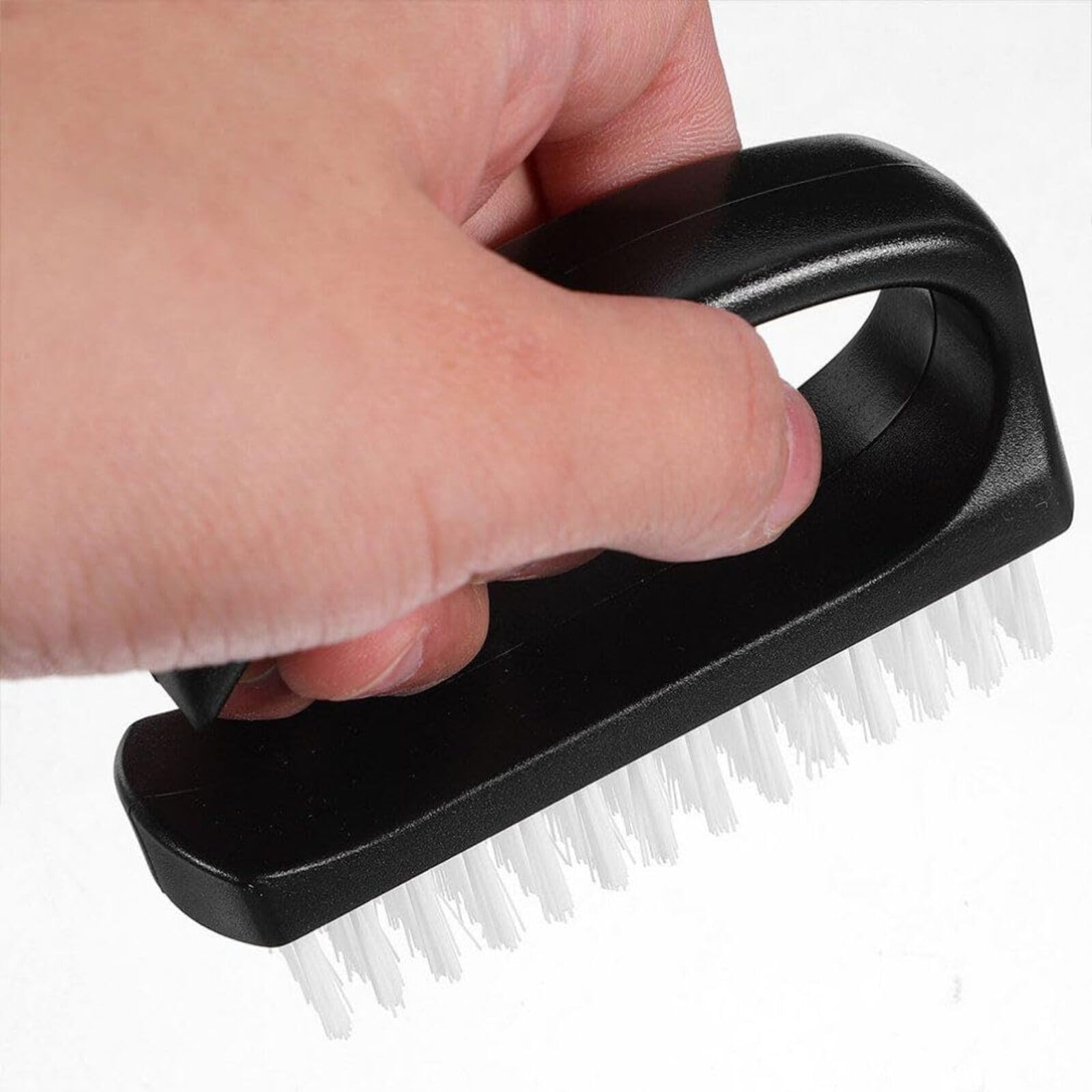 Recycled Plastic Nail Brush with Ergonomic Handle - Eco-Friendly Nail Cleaning Tool for Home and Salon Use - Image 2