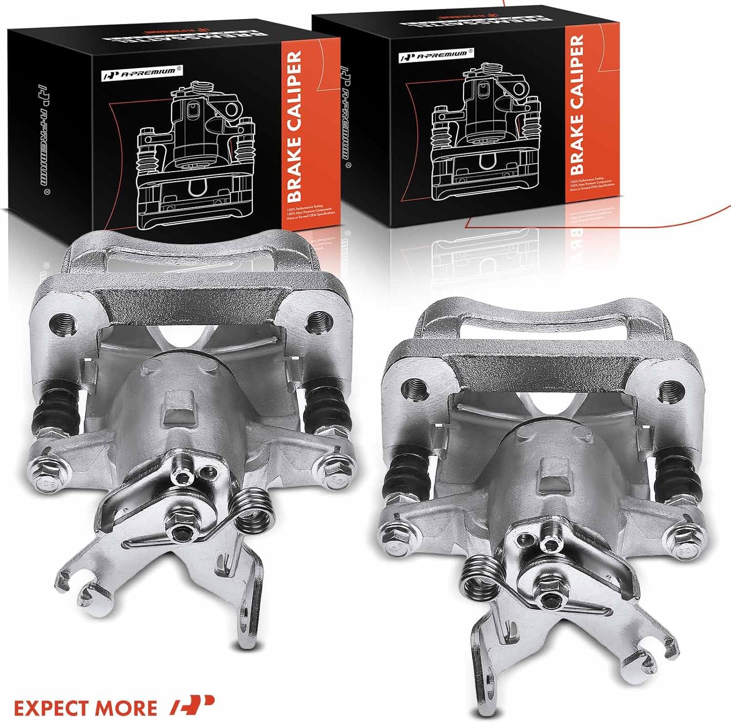 A-Premium Disc Brake Caliper Compatible with Chevy, Cadillac and Buick Models - Impala 2014-2020, Malibu 2013, XTS 2013-2019, Regal 2011-2017, LaCrosse 2012-2016 - Rear Side