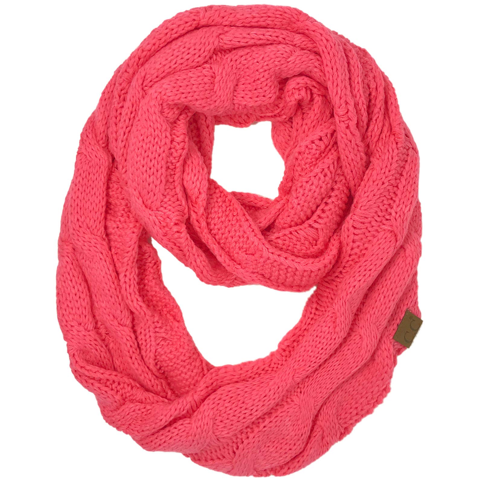 C.C Trendy Warm Chunky Soft Stretch Cable Knit Beanie Skully, Winter Mint, One Size — view 87