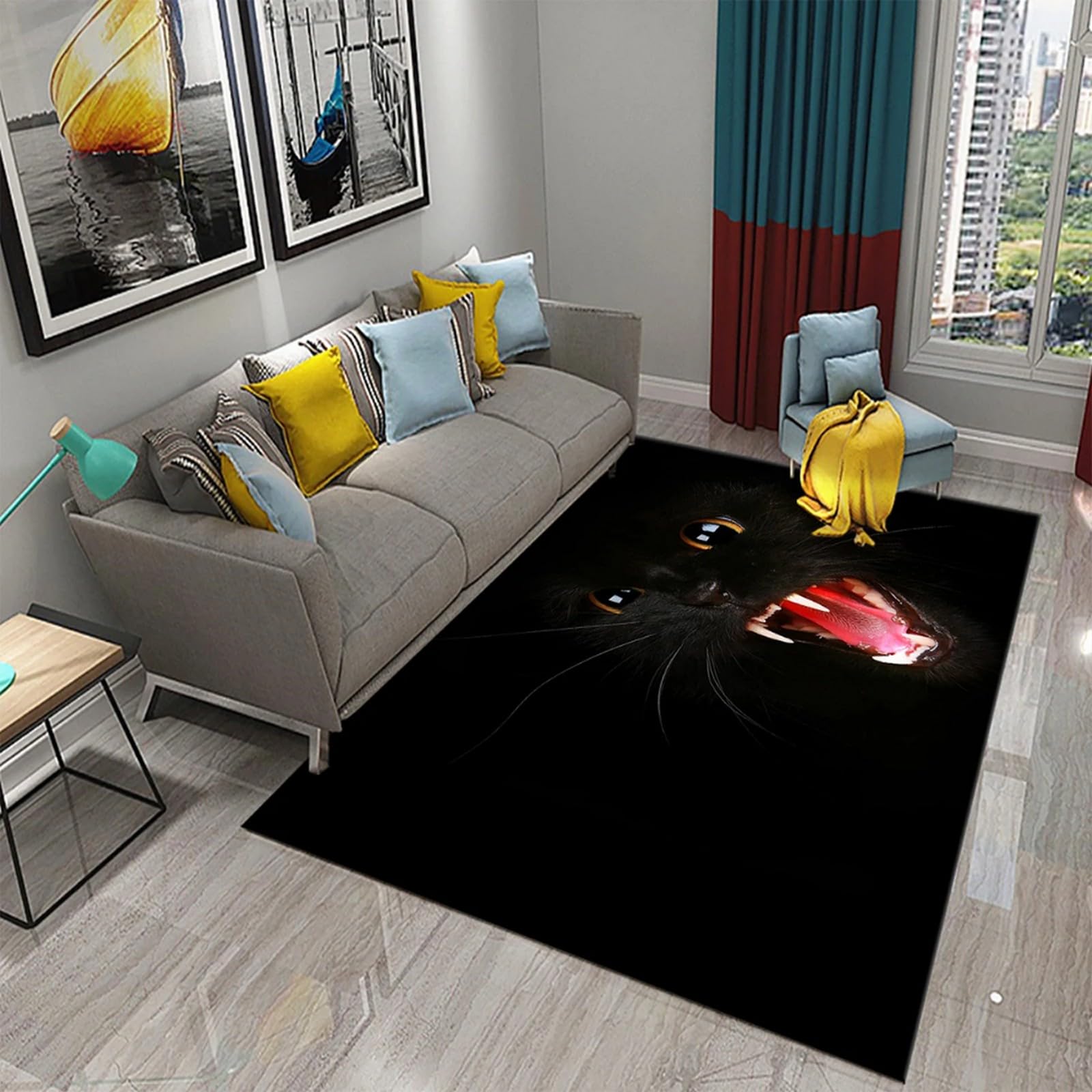 Tapis chat lavable et facile à nettoyer pour éliminer les poils dans la chambre