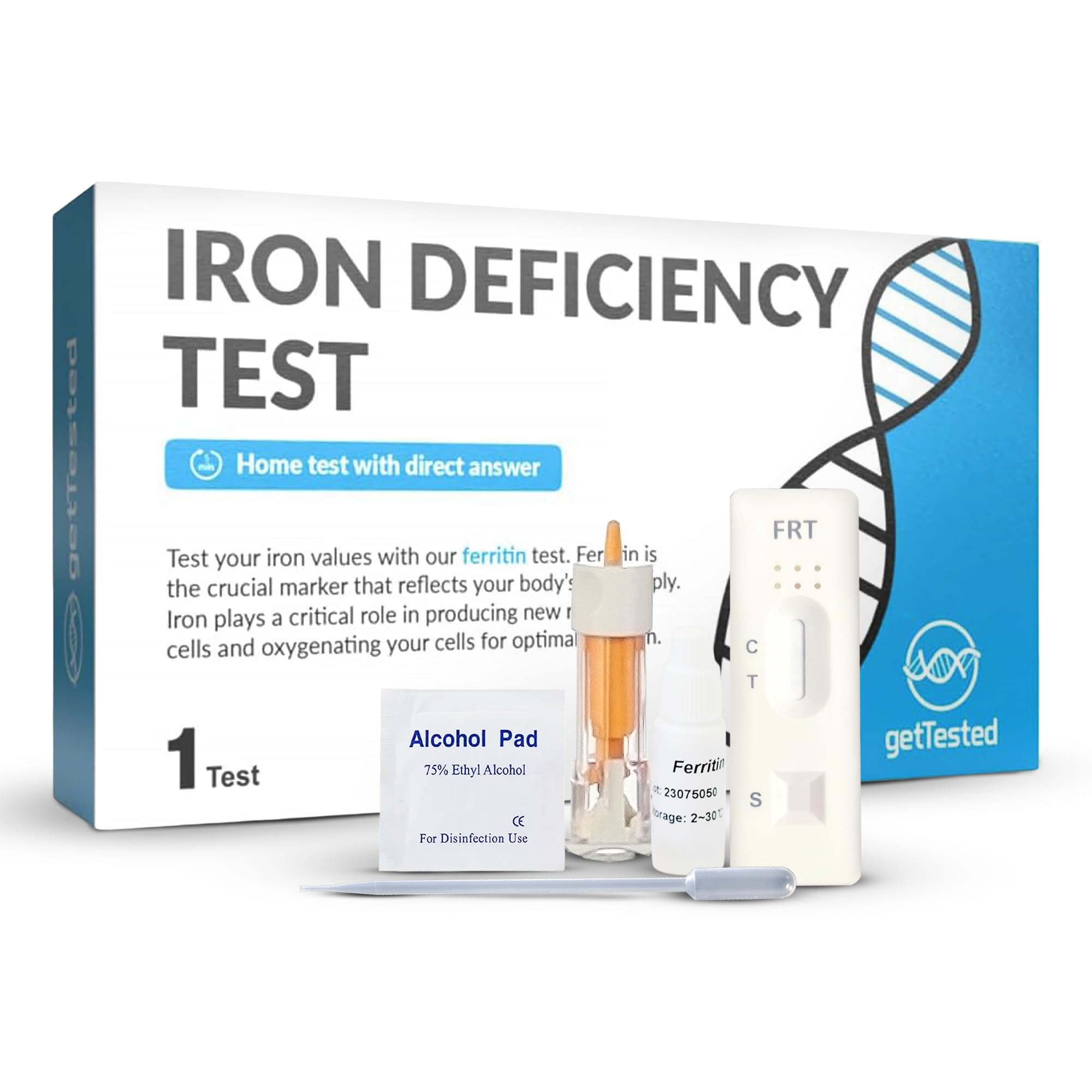 getTested Iron Deficiency Test Kit For Unisex