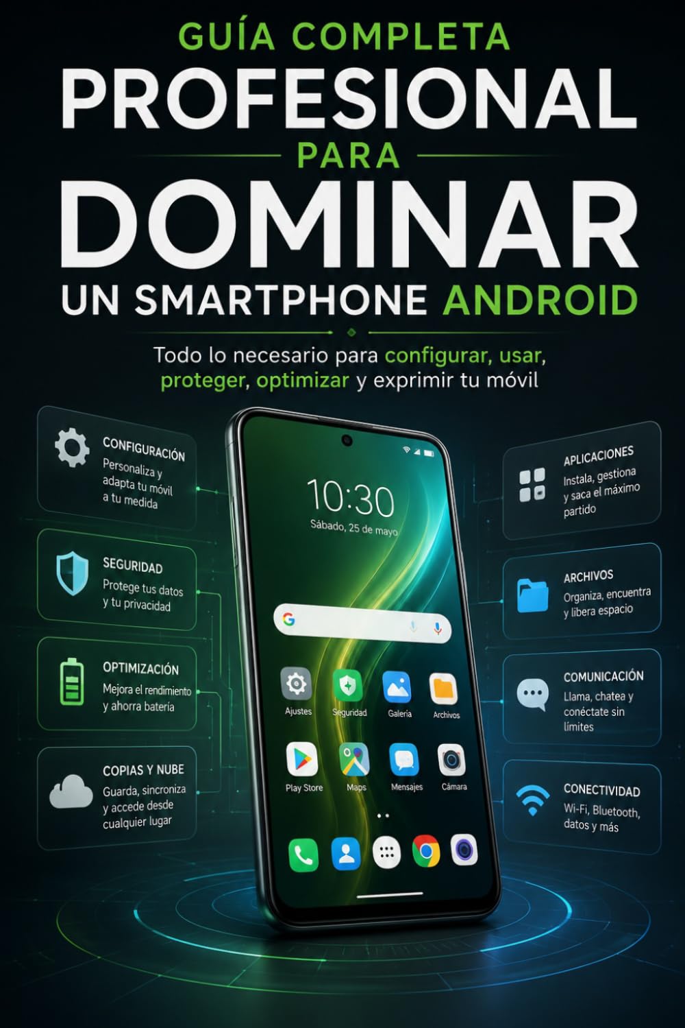 Guía completa profesional para dominar un smartphone Android: Todo lo necesario para configurar, usar, proteger, optimizar y exprimir tu móvil