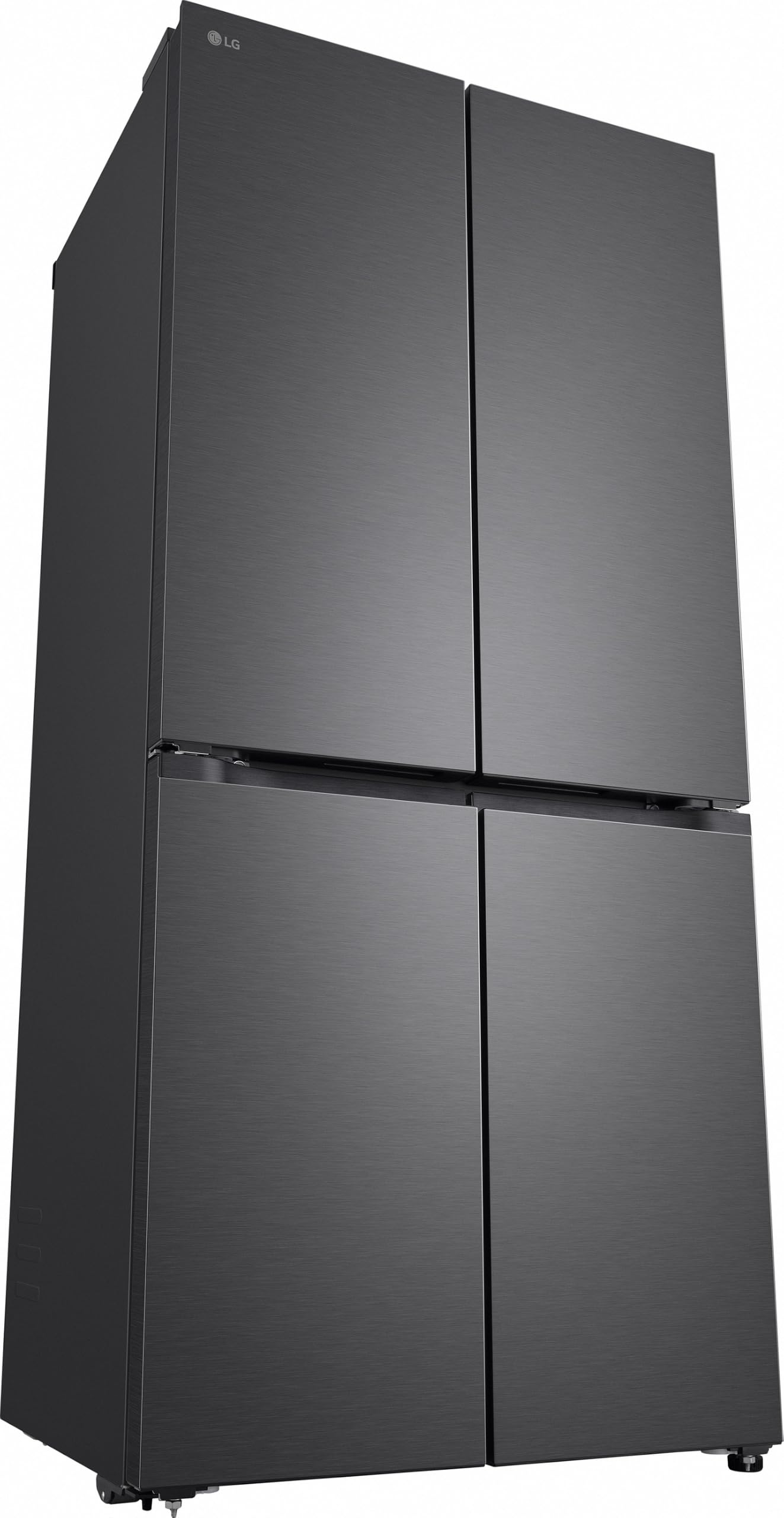 LG GMBS30SDEP SLIM Fit&Max Multi-Door Kühlschrank mit Gefrierfach (580 L, Energieklasse D) vollintegrierbar oder freistehend, DoorCooling+, LinearCooling, Schwarz