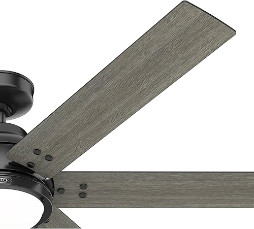 Miniatura 13 de Hunter Fan Company 51951 - Ventilador de techo por gravedad, negro mate, 14.12 x 60 x 60 pulgadas