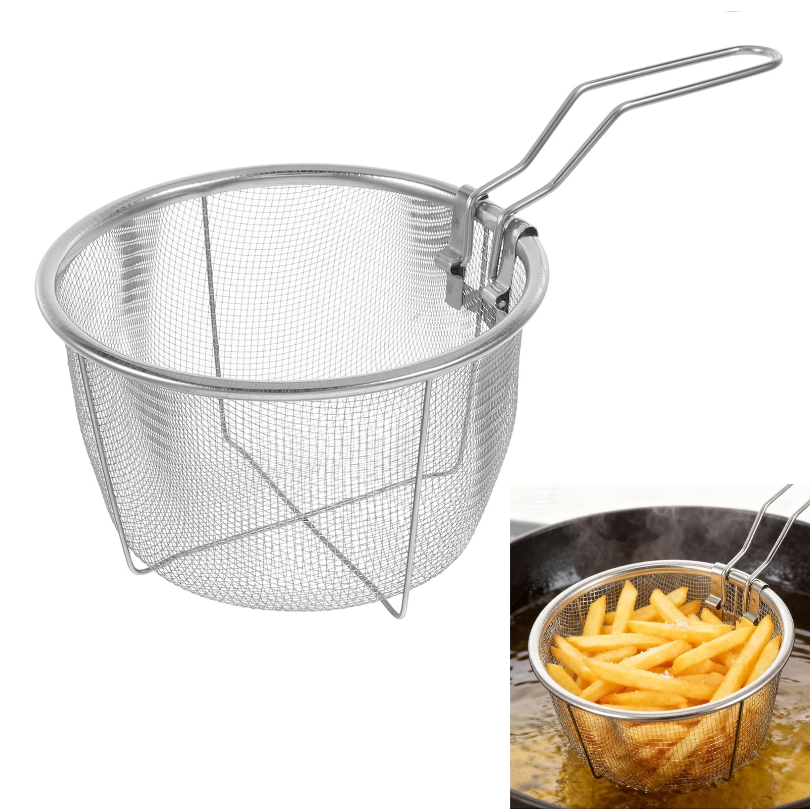 Panier à frire pour la cuisine à la maison et recettes de restaurant