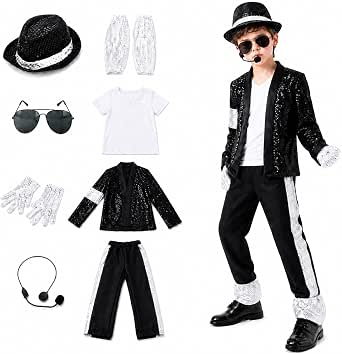 Kids’ 80s and 90s Retro Disco Dance Costume Set