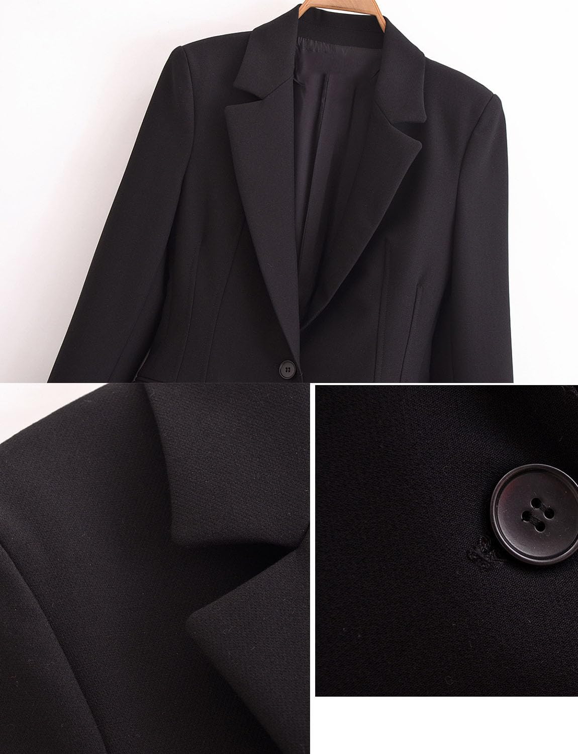 Donna Blazer Un Cappotto del Vestito del Bottone Giacca per Smoking per Il Tempo Libero