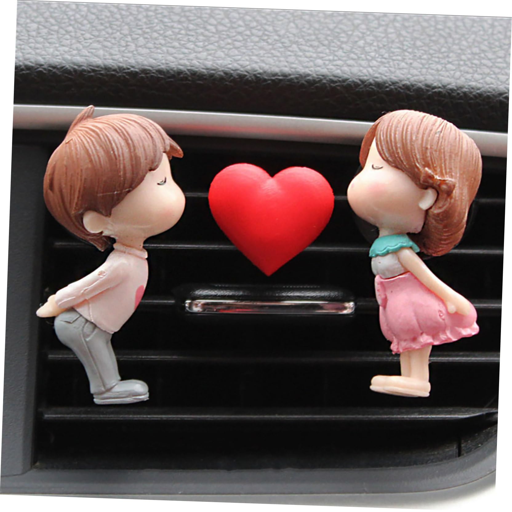 Mobestech 2sets Clip Profumo Auto Forma Cuore Diffusore Per Auto Decorazione Chic e Duratura Adatto Ufficio e Bagno