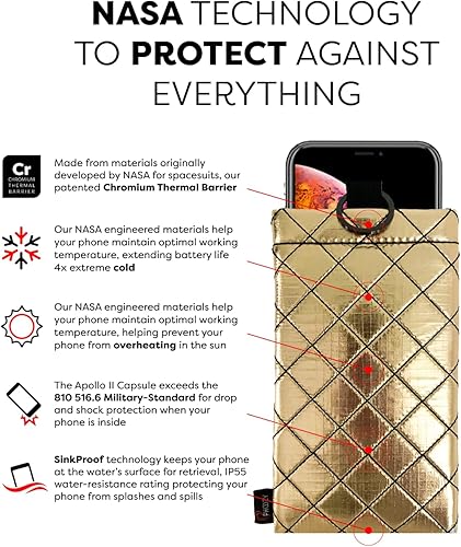 Miniatura 35 de PHOOZY Funda térmica Apollo II para teléfono con aislamiento para clima frío Extiende la duración de la batería 4 veces Accesorios de esquí