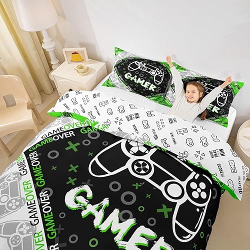 Vista 179 de Feelyou Juego de funda de edredón de vaca lechera, rosa y blanco, con estampado de fresa, vaca, para niños, adultos, kawaii, niñas, funda de edredón