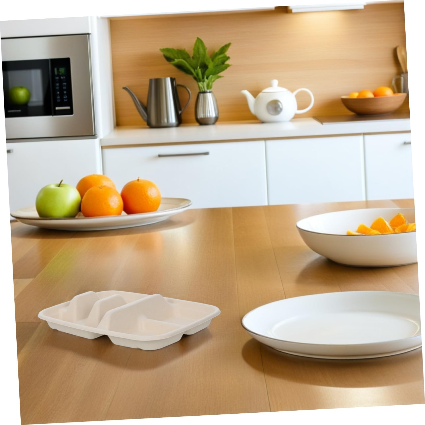MAGICLULU 25 Stück Tortilla Halter aus Zuckerrohr und Bambusfasern mit Trennern Pflegeleicht und Stilvoll für Partys und Familienfeiern