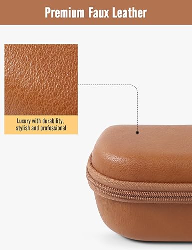 Vista 7 de WOMACO Estuche rígido para lentes de sol Rayban Meta Glasses Charge Case, accesorios para lentes inteligentes, estuche de viaje doble para gafas