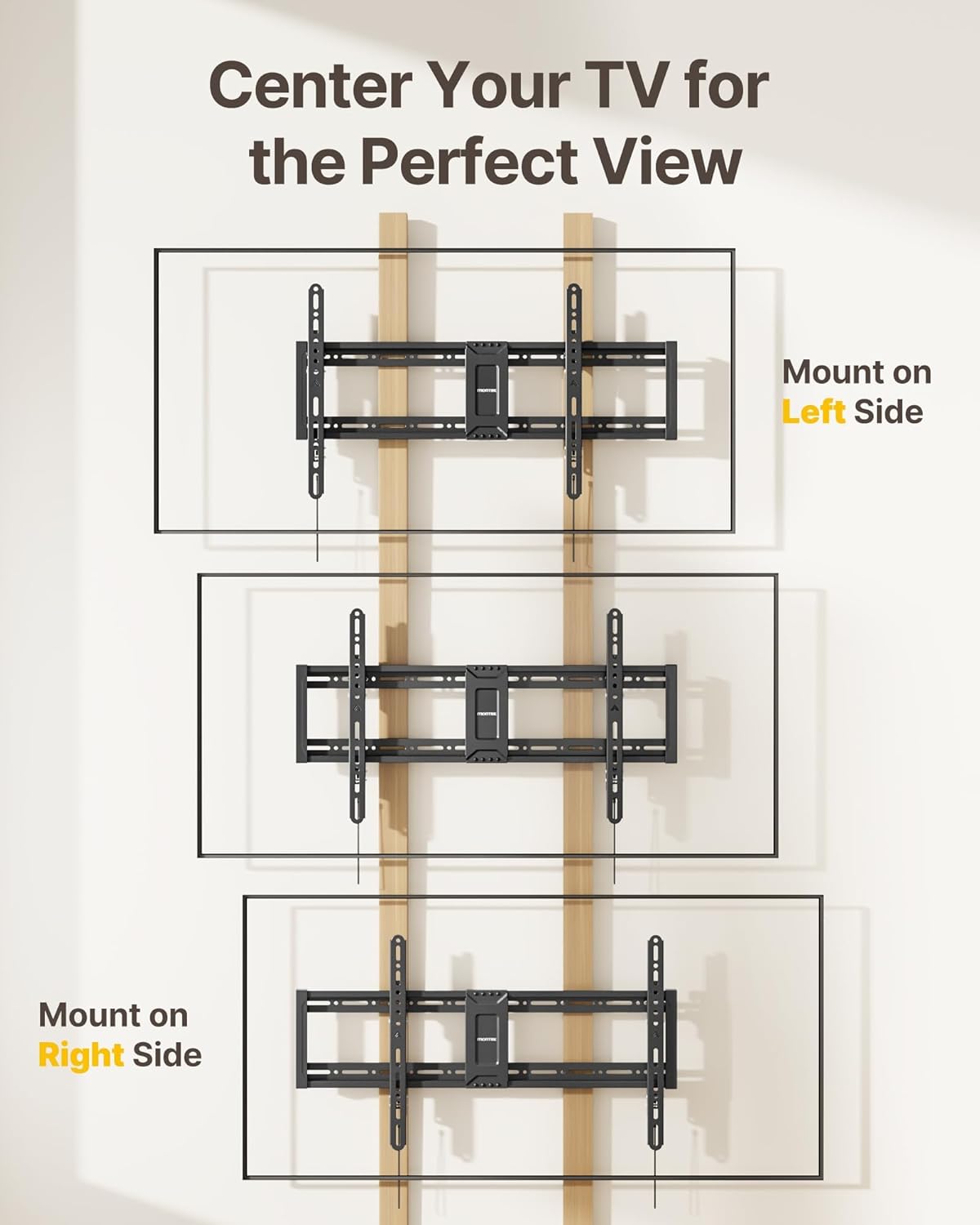 monTEK Heavy Duty Tilting TV Wall Mount for 43-95 Inch TVs, 200 lbs Capacity, 1.65" Slim Low Profile Wall Bracket, Max VESA 800x400mm Fits 16"/18"/24"/32" Studs, for Large Flat & Curved TVs