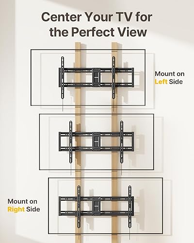 Miniatura 7 de monTEK Soporte de pared de TV inclinable resistente para televisores de 43 a 95 pulgadas, capacidad de 200 libras, soporte de pared delgado de
