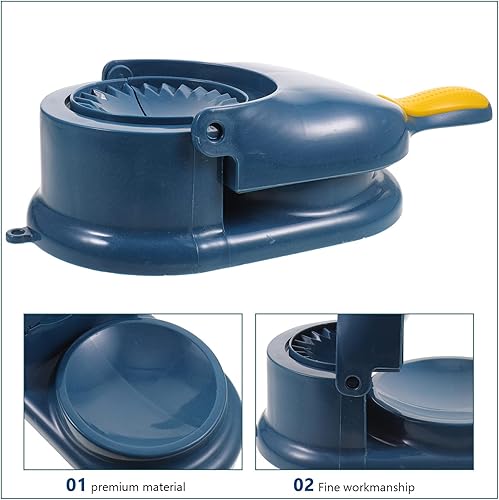 Miniatura 2 de Hemoton Máquina de gofres para hacer waffles, prensador de masa de cocina, prensatelas manual para albóndigas, práctico prensador de albóndigas,