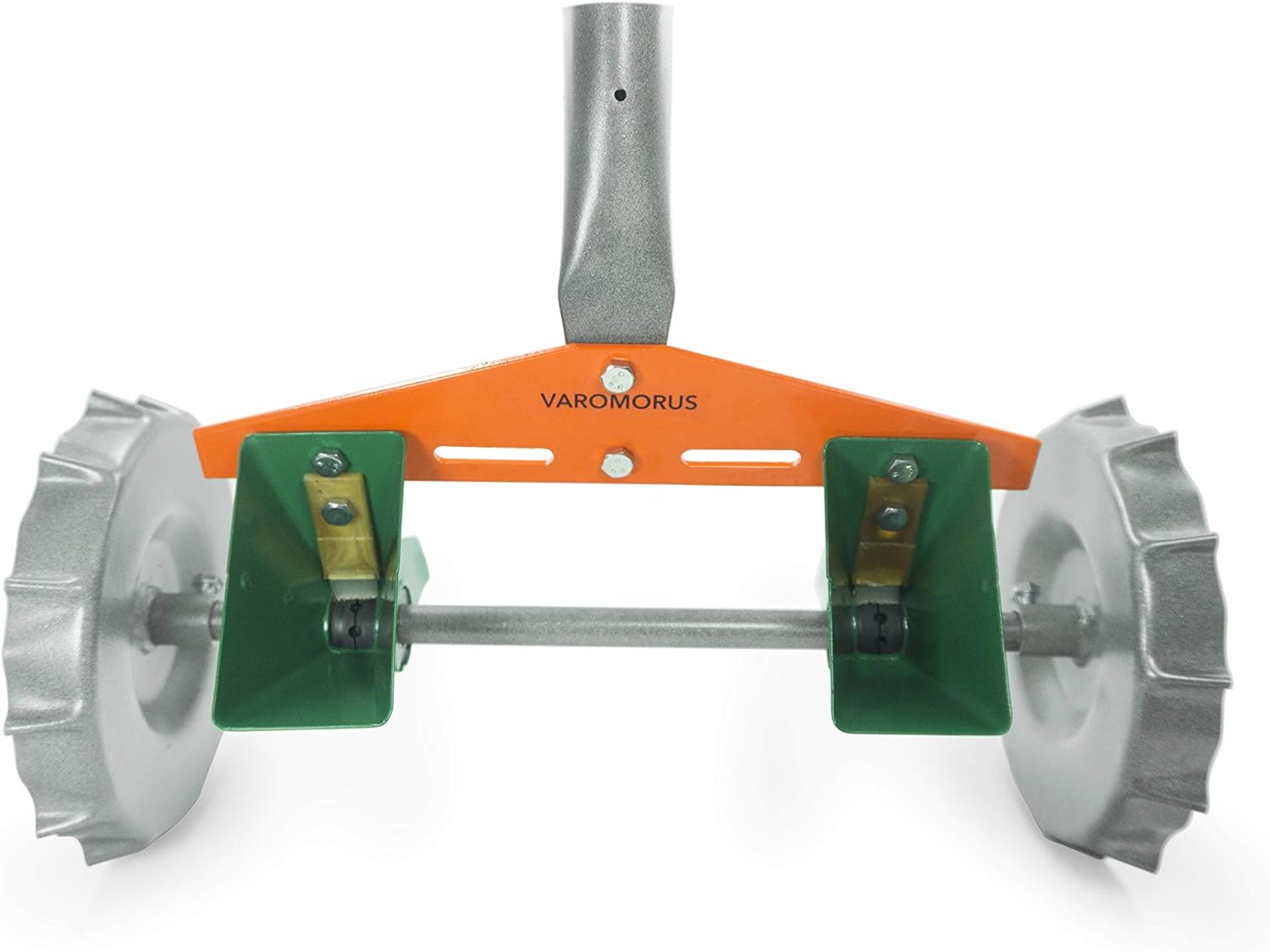 VAROMORUS Metal Precision Manual Seeder for Vegetables Greens Onion Radish Beets (2-Row)