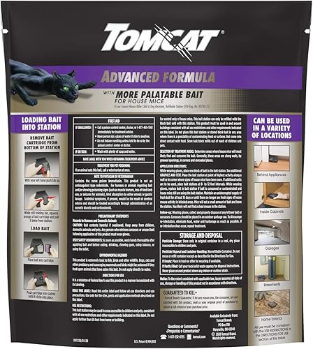 Miniatura 2 de Tomcat Mouse Killer - Estación de cebo recargable - Fórmula avanzada resistente a niños y perros uso en interiores y exteriores incluye 6 repuestos