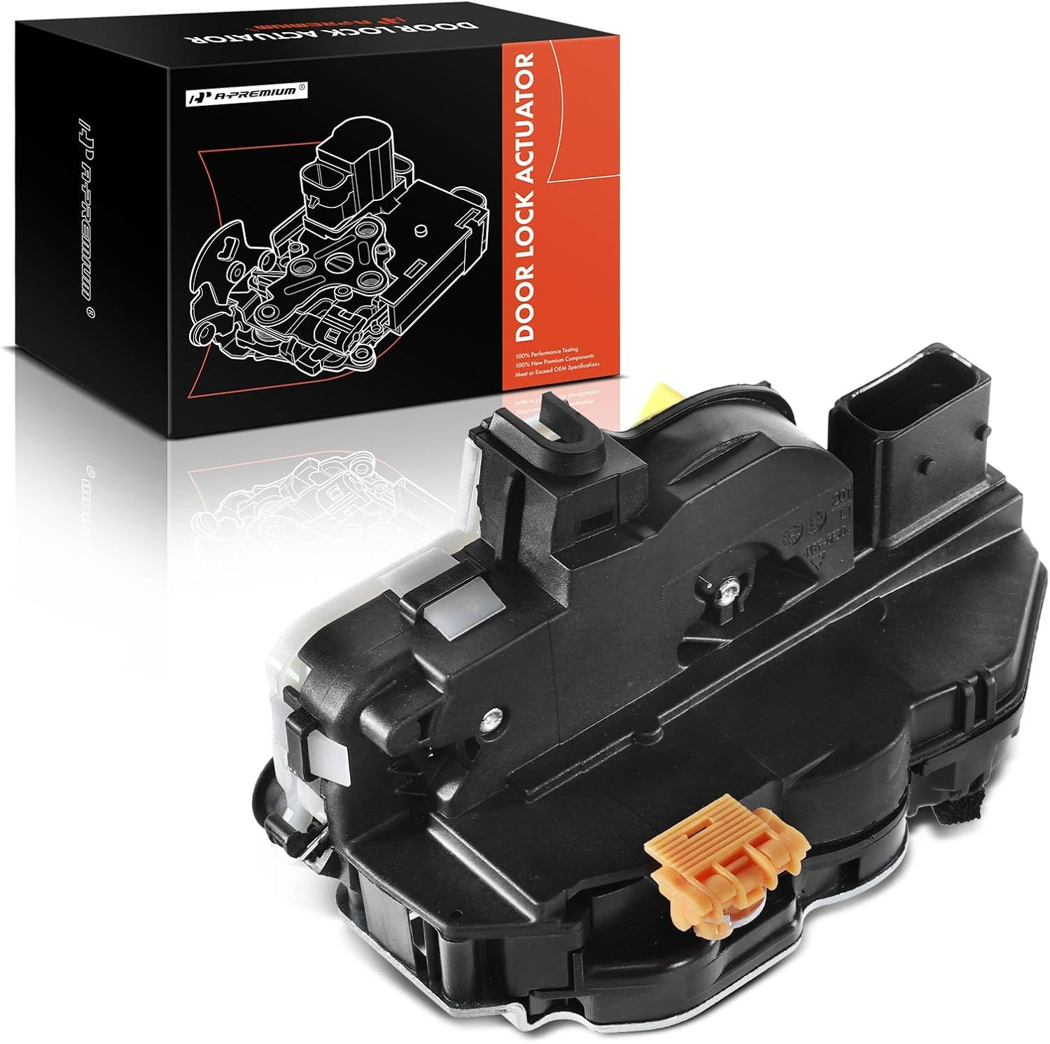 A-Premium Rear Left Driver Side Door Lock Actuator Compatible with Cadillac SRX 2010-2016 & Chevrolet Chevy Volt 2011-2015, For Model with Anti-Theft System