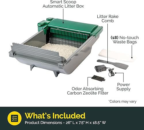 Miniatura 3 de Pet Zone Smart Scoop - Caja de arena automática para gatos, caja de arena autolimpiante, caja de arena para gatitos sin recambios costosos caja de