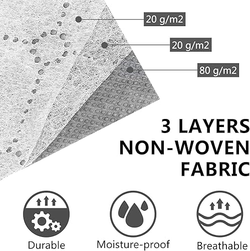 Miniatura 5 de Gloppie Organizador de bolsas de almacenamiento de ropa (paquete de 3, 90 litros) para armario, manta de almacenamiento, organización de ropa y