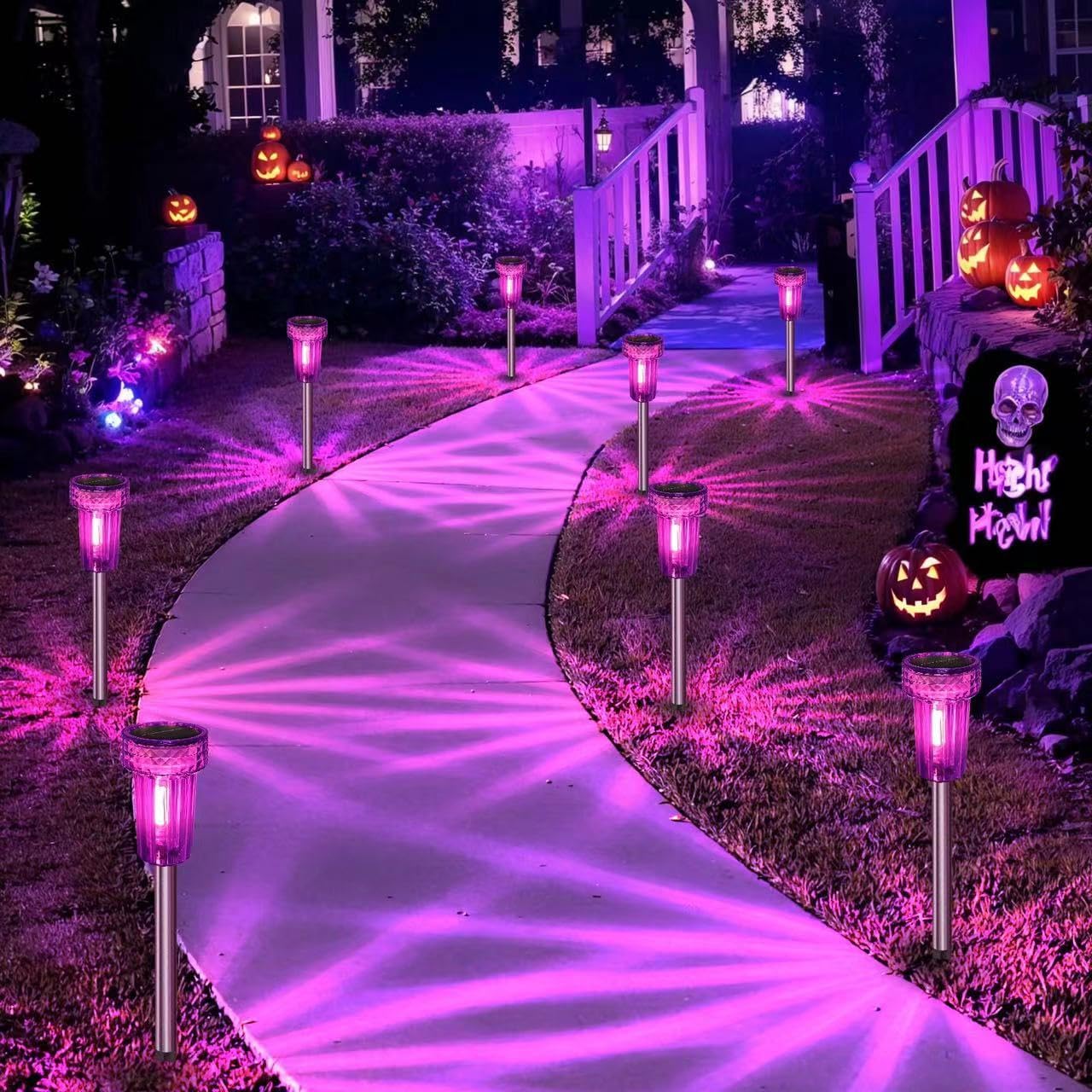 Aazon.co: Halloween Decorations Outdoor, 60LED Halloween Solar Lights For Halloween Decor - View #10