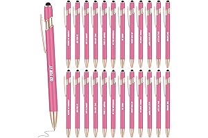 Yeaqee 24 Pack Inspirational Bulk Pink Pens