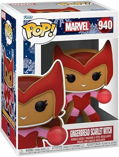 Miniatura 3 de Funko ¡Pop! Marvel: Bruja escarlata de pan de jengibre con protector de burbujas EcoTEK