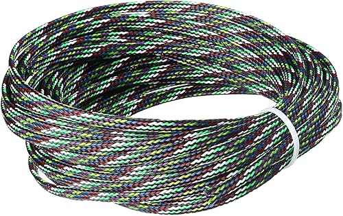 Othmro 1 cable protector de cable expandible PET de 393.7 pulgadas32.8 pies, cable de tubo de telar de 0.16 pulgadas de ancho, funda flexible de