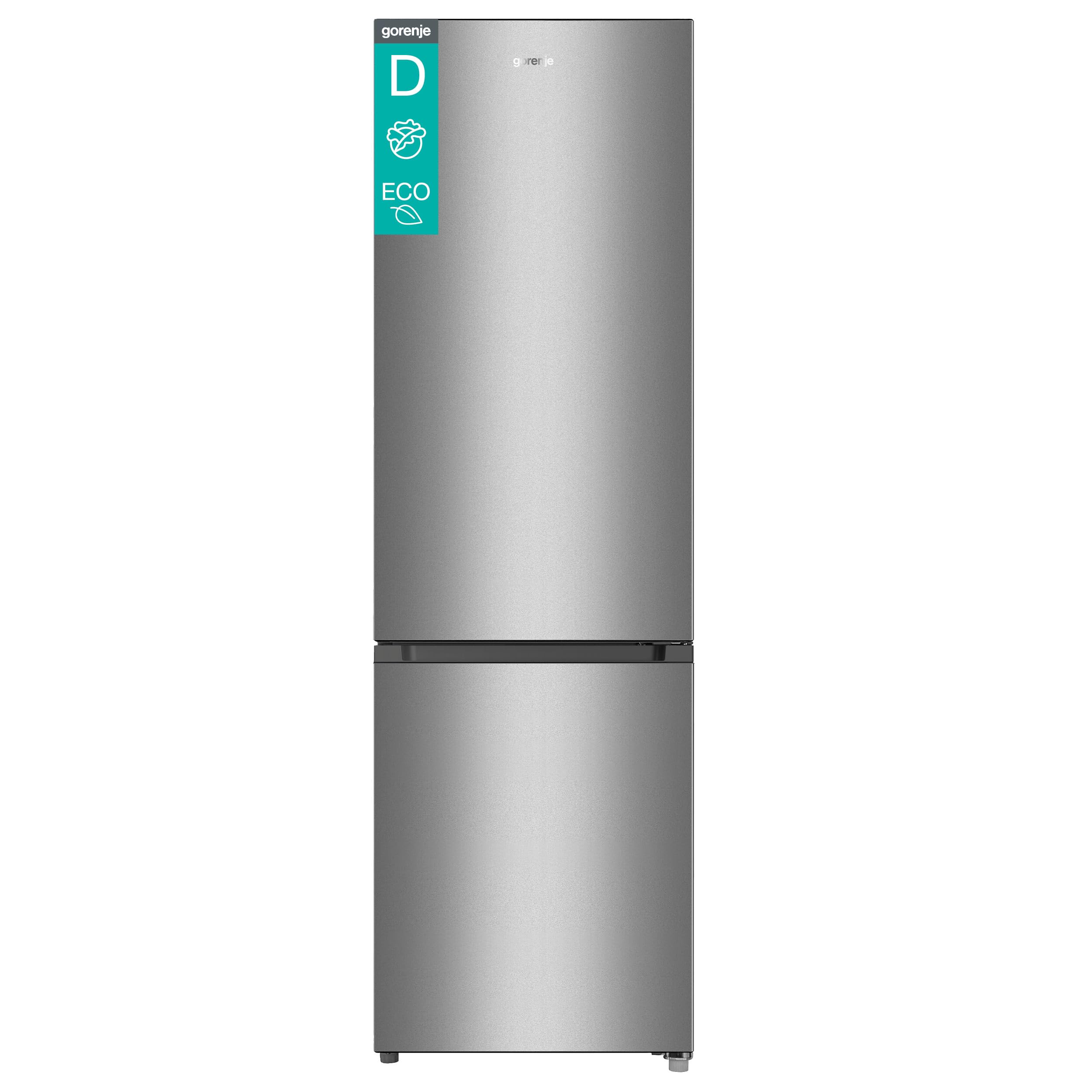 Gorenje RK418DPS4 Kühl-Gefrierkombination/Freistehend/Energieeffizienzklasse: D / 39 dB / 269 L/Eco-Modus/CrispZone/Metal-Tech Cooling/Türanschlag wechselbar/HxBxT:180 x 55 x 55,7cm
