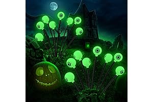 Halloween Solar Lights Outdoor - Spooky Green Eyeballs for Your Halloween Decor