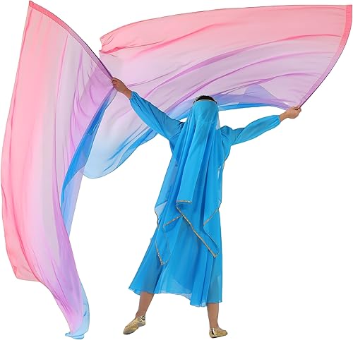 Miniatura 7 de MUNAFIE Juego de banderas de adoración de 55 x 78 pulgadas (2 banderas + 2 varillas + 1 bolsa de almacenamiento) banderas de baile de alabanza para