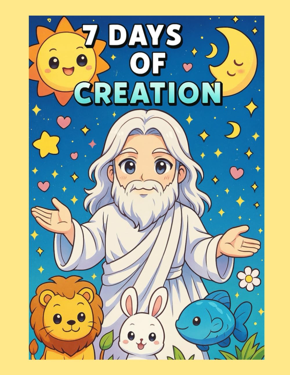 7 Days of Creation: Coloring Book: Bible Based Story (Bible Stories for Kids: Coloring & Faith Adventures - Bible based coloring books for children)