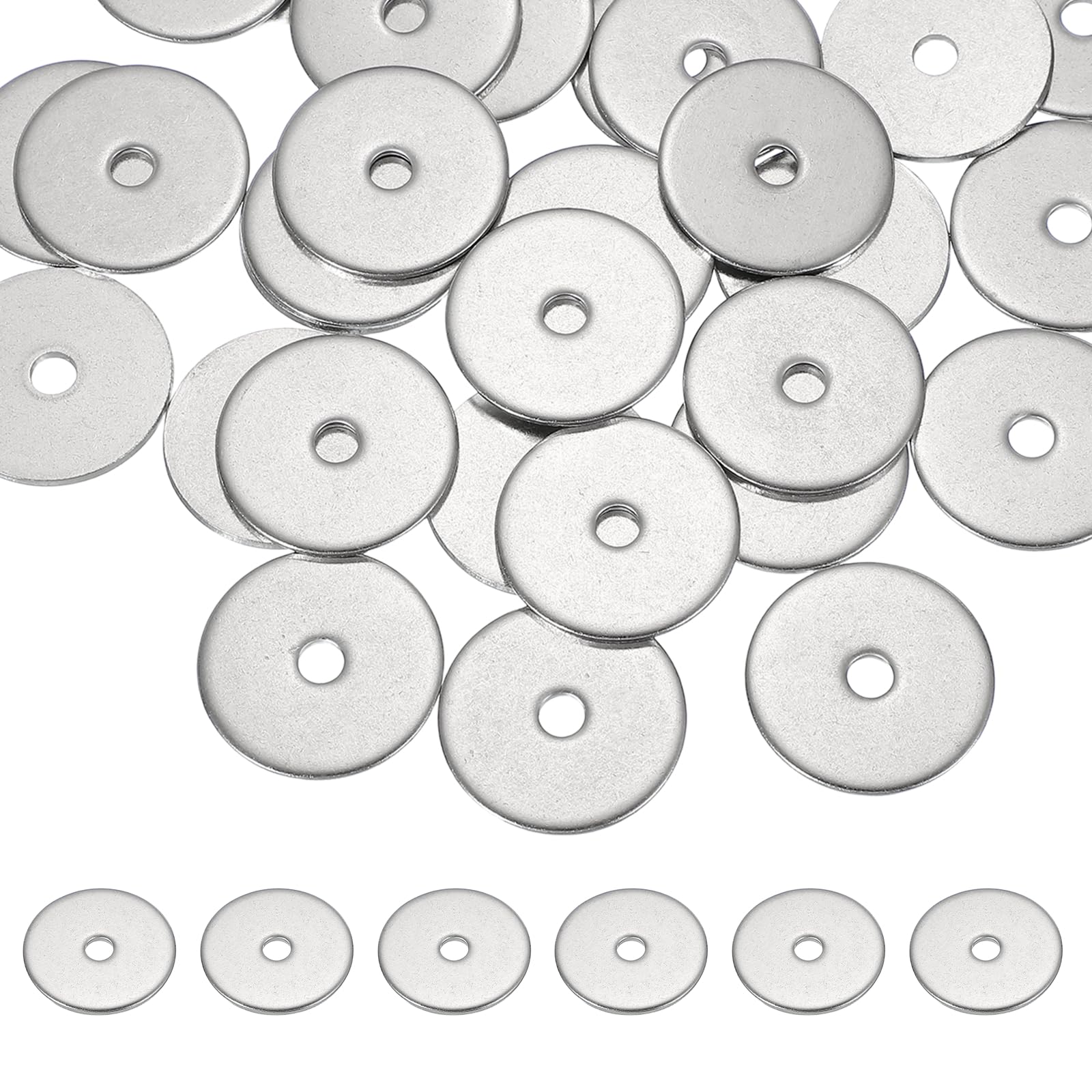 PATIKIL M5 x 30mm Metal Screw Washers Set, 36Pcs 304 Stainless Steel Flat Washers for Screws Bolts Factories Home Outdoor Projects