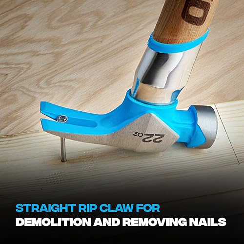 Vista 30 de OX Tools Pro - Hacha de acero al carbono de 14 pulgadas, mango recto de nogal y cabeza de martillo de cara lisa OX-P094814