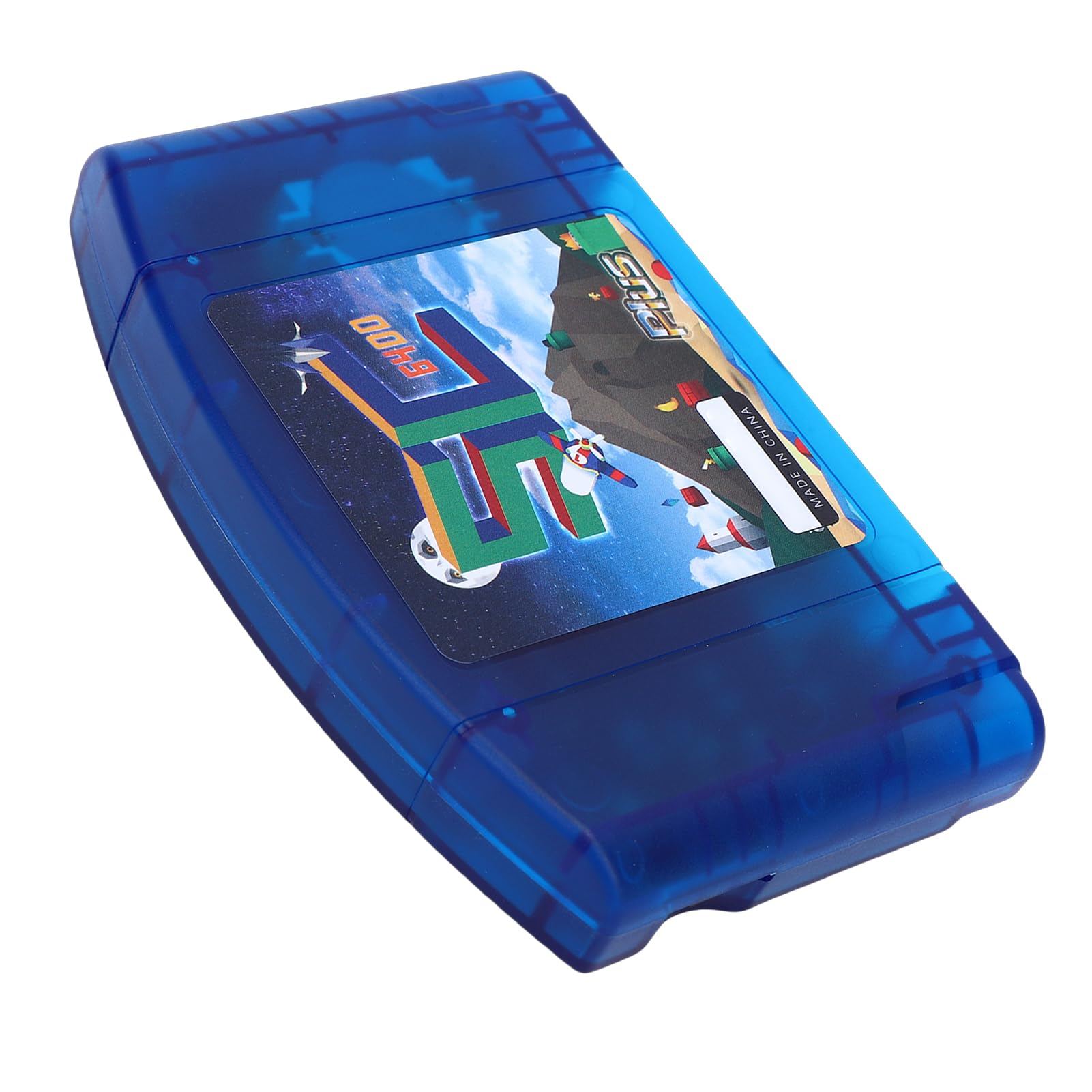 Hidyliu Open-Source-Flash-Cartridge, Hohe Kompatibilität, Schnelle I/O-Leistung für N64-Spieleliebhaber, 32 GB ABS (Blau Transparent)