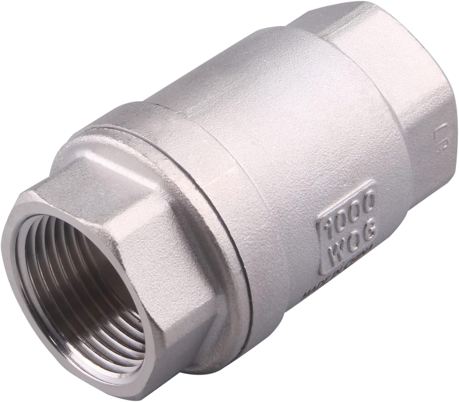 1 Inch Vertical Check Valve SUS304 Spring Loaded Check Valve in-line Low Cracking Pressure CF8M WOG 1000…