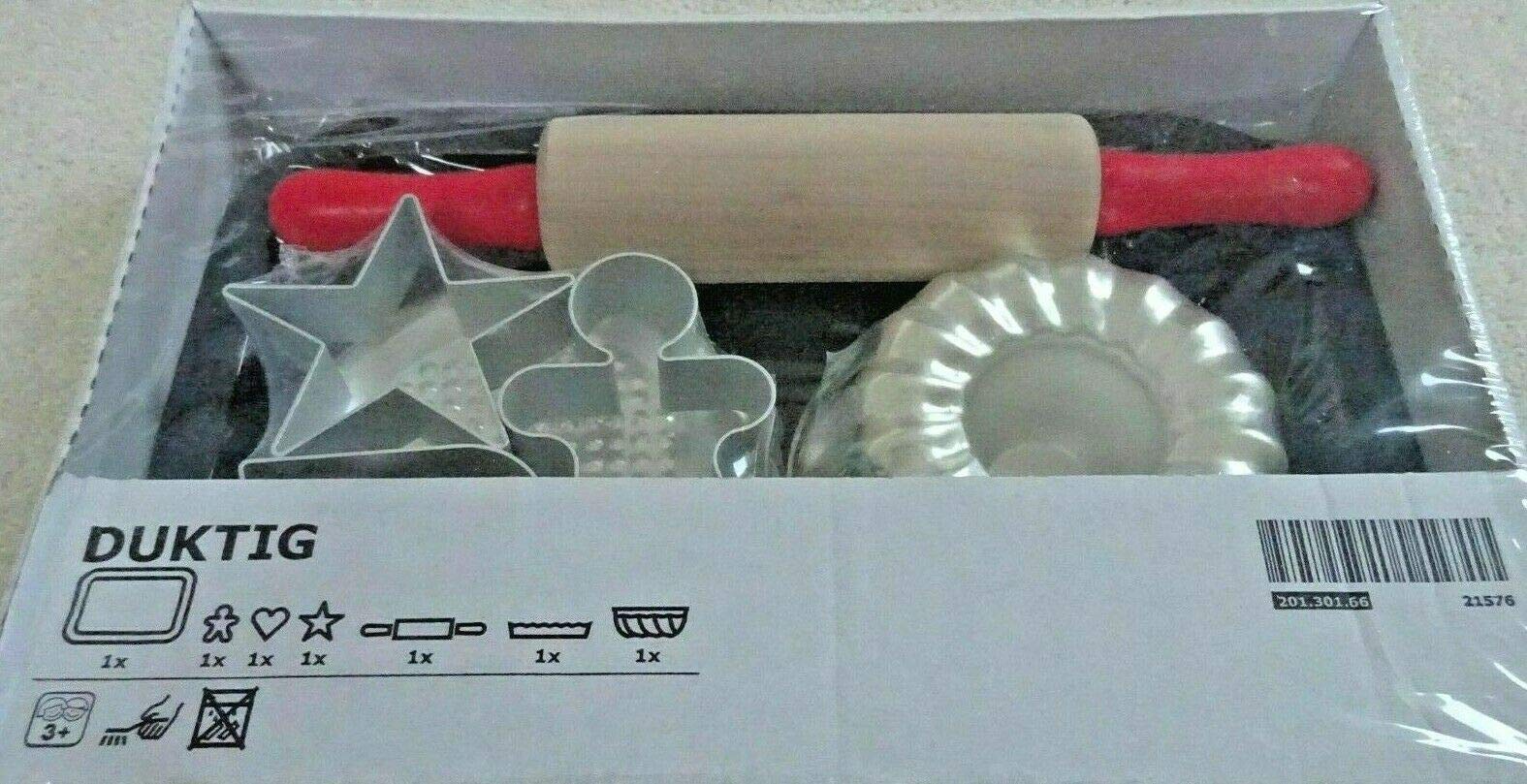 Duktig Lot de 7 rouleaux à pâtisserie pour pâtisserie et gâteaux Idéal pour façonner et décorer vos pâtisseries