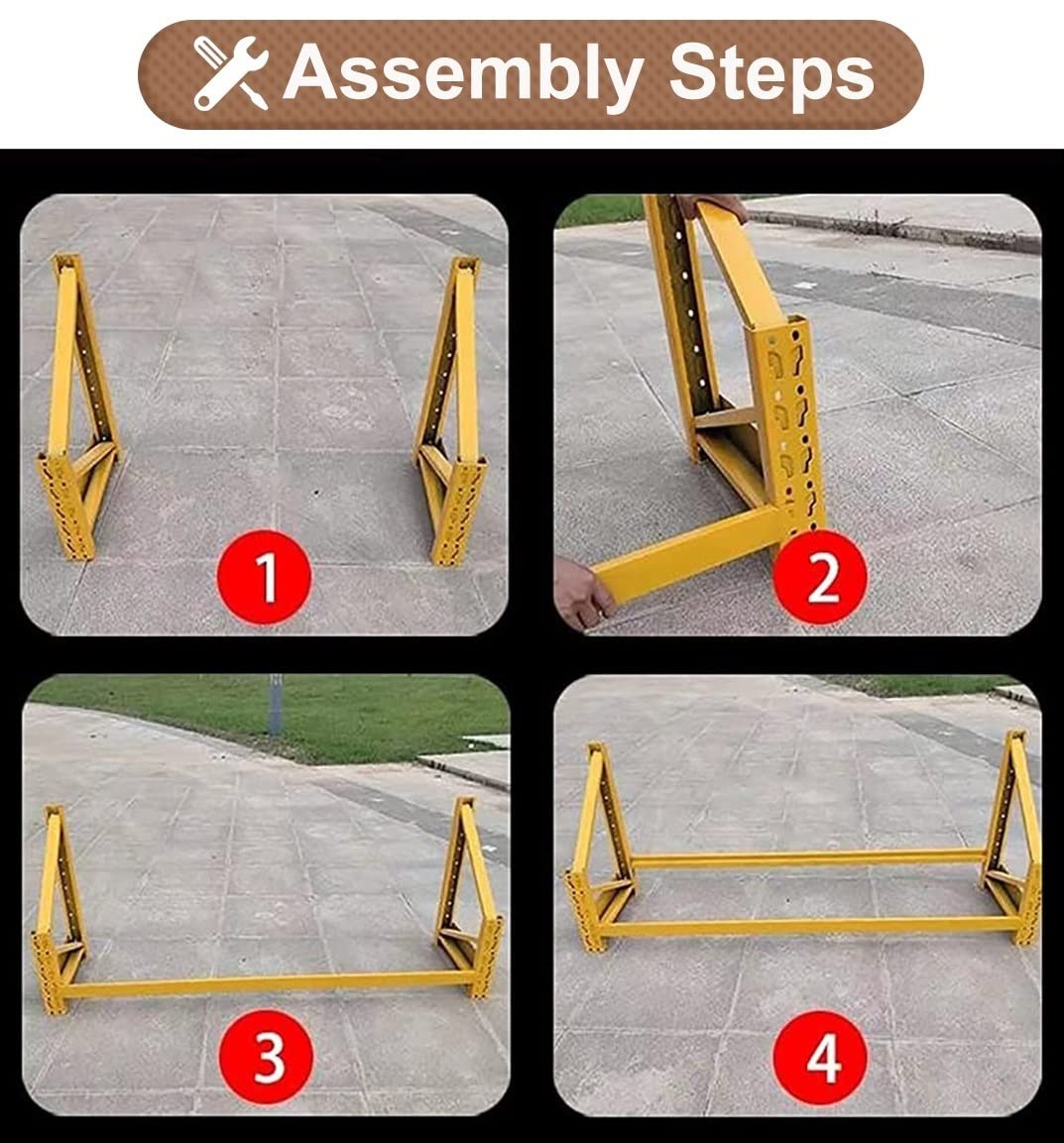 Generico Porta Pneumatici Porta Pneumatici da Parete, Porta Pneumatici in Metallo per Garage/ripiano per Pneumatici/scaffalatura da Parete per Garage, Sistema di stoccaggio Multi-Pneumatico sospeso,