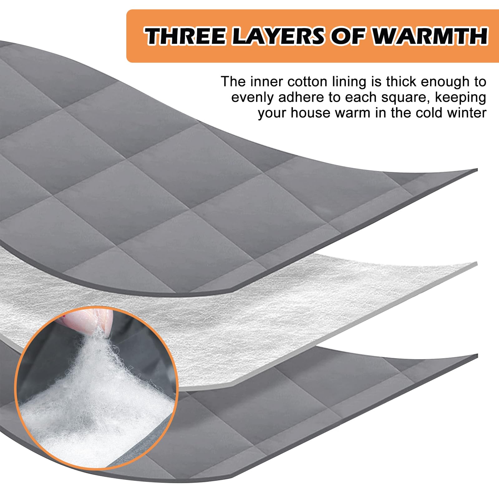 SUNOYA Tenda termica magnetica, protezione dal freddo, per porta, 90 x 210 cm, protezione dal freddo, per porta, inverno, isolante, antivento, impermeabile, con finestra trasparente