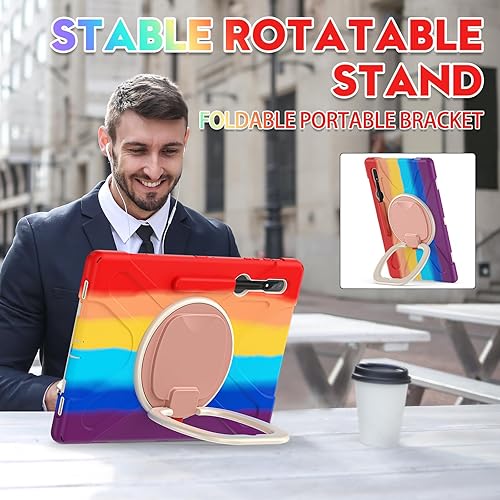 Miniatura 9 de Funda resistente para Galaxy Tab S10 Ultra 2024/S9 Ultra 2023/S8 Ultra 2022, funda híbrida resistente con soporte para bolígrafo S, funda a prueba