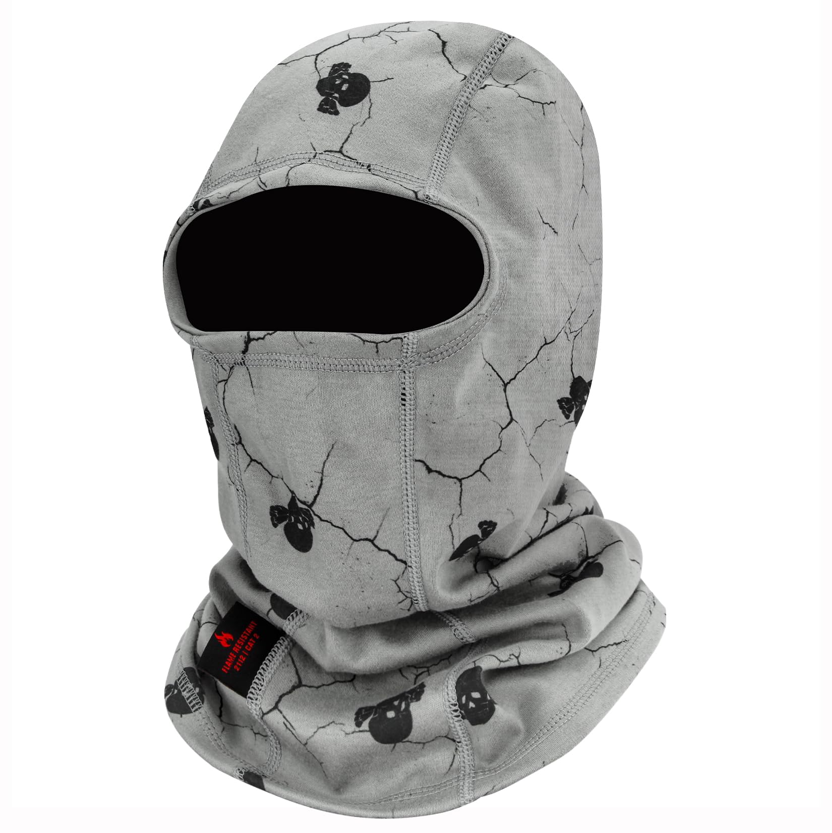 FR Face Mask for Men – Fire Resistant Balaclava Welding Head Cover, 100% Cotton Full Face Hood &amp; Neck Protector