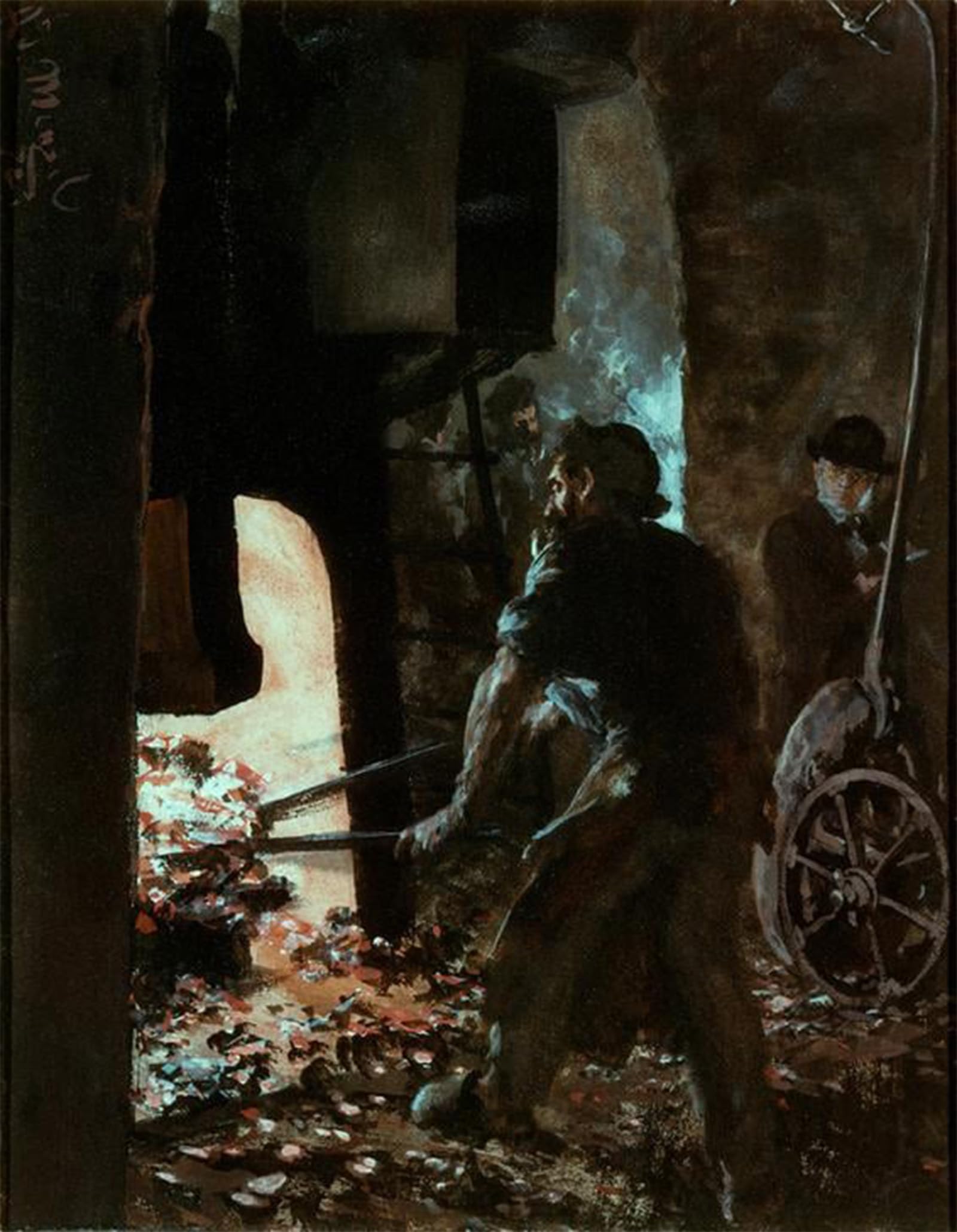 Cuadros de lienzos de Adolph Menzel para decoración de salón de 60x90 cm 5