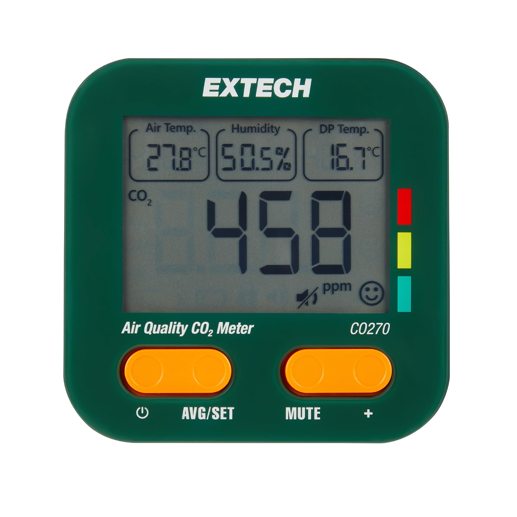 Extech CO270 Indoor Air Quality Meter with Temp Humidity Dew Point...