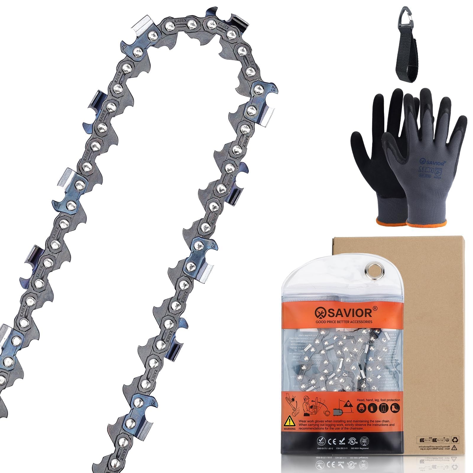 ⭐︎　27cm Amazon.com: Savior 32 Inch Chainsaw Chain 3/8