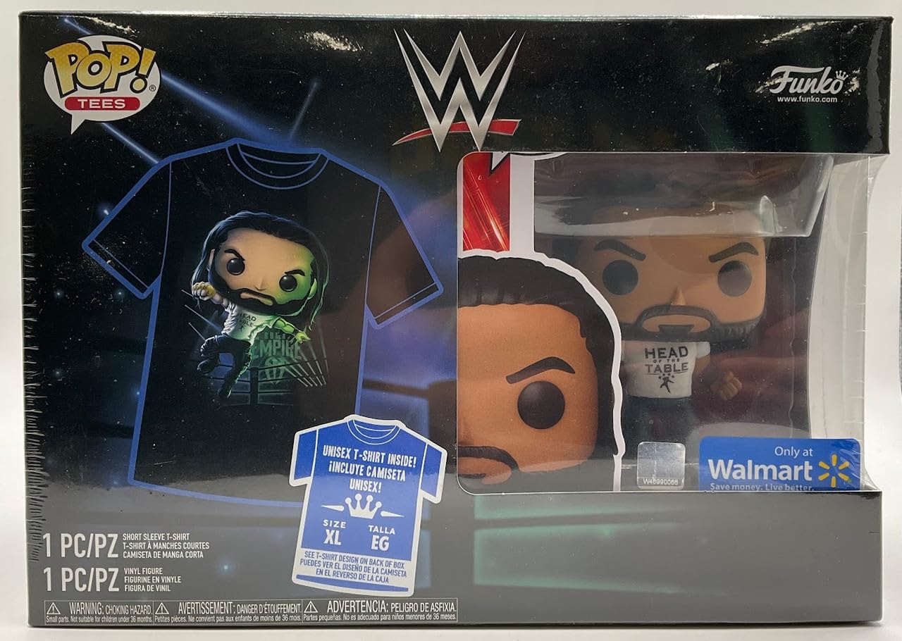 Amazon.com: Funko Pop! Pop & Tee: WWE - Roman Reigns - XL